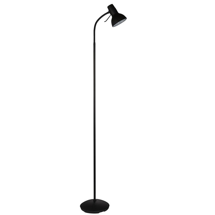 Amalfi Metal Task Floor Lamp In Matt Black