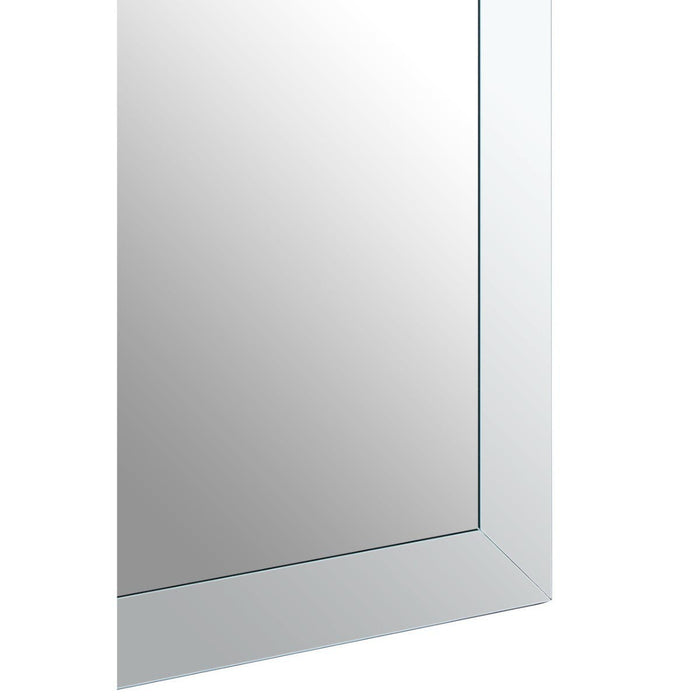 Sana Large Rectangular Wall Mirror With Wooden Frame