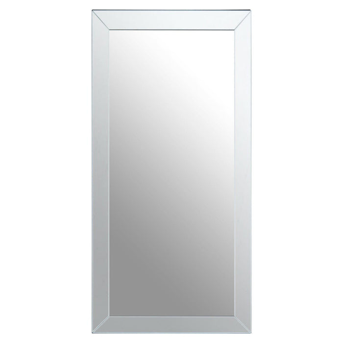 Sana Large Rectangular Wall Mirror With Wooden Frame