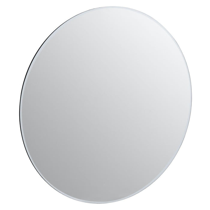 Sana Large Round Wall Mirror With Wooden Frame