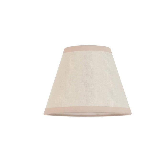 Burley Rechargeable And Ivy 16cm Vintage White Shade Wall Light In Brushed Aged Brass