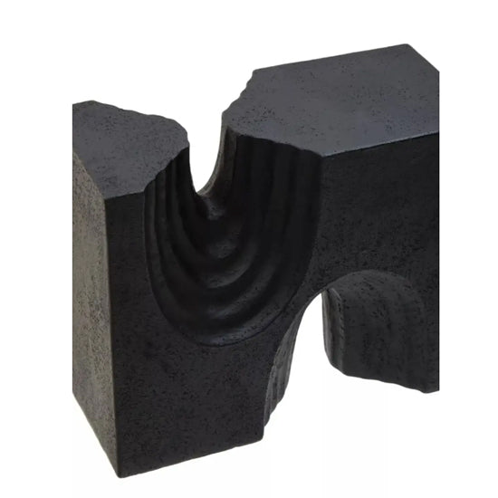 Broc Stonepowder And Polyresin Set Of 2 Sculptures In Black