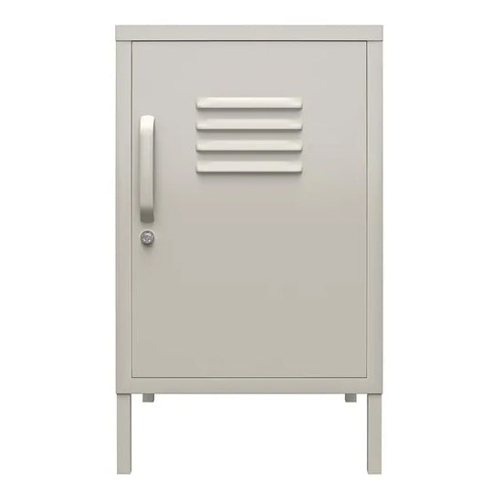 Bradford Metal Locker Storage Cabinet With 1 Door In Taupe