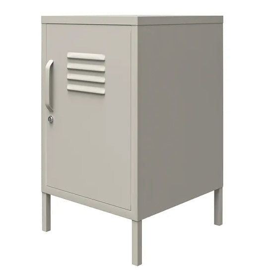 Bradford Metal Locker Storage Cabinet With 1 Door In Taupe