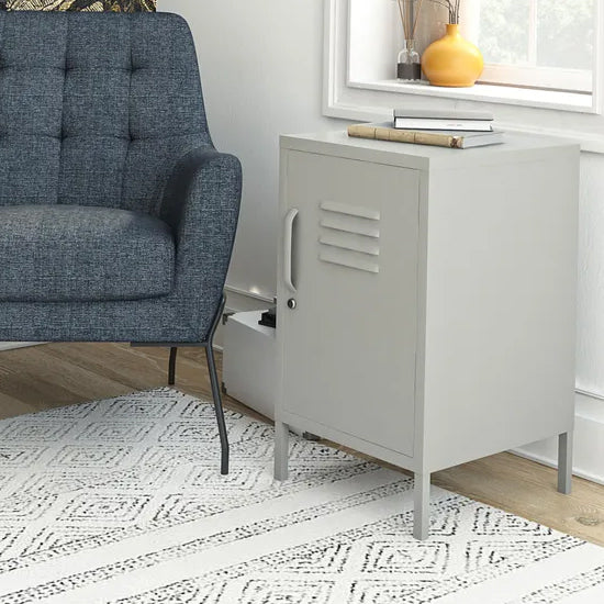 Bradford Metal Locker Storage Cabinet With 1 Door In Taupe