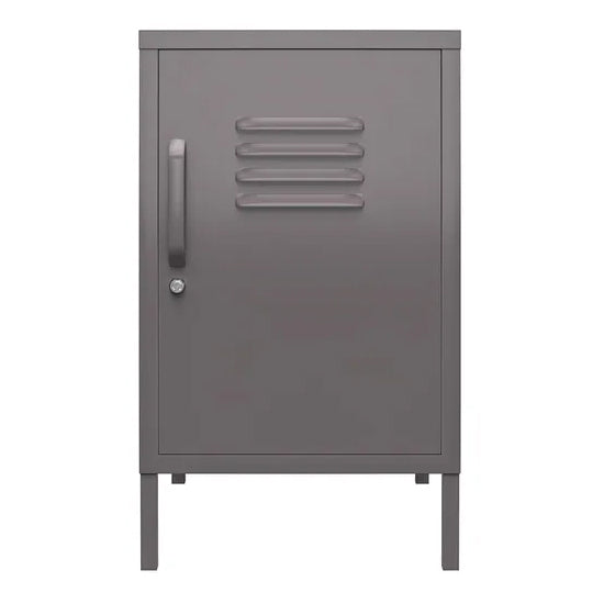 Bradford Metal Locker Storage Cabinet With 1 Door In Grey