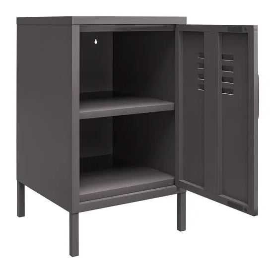 Bradford Metal Locker Storage Cabinet With 1 Door In Grey