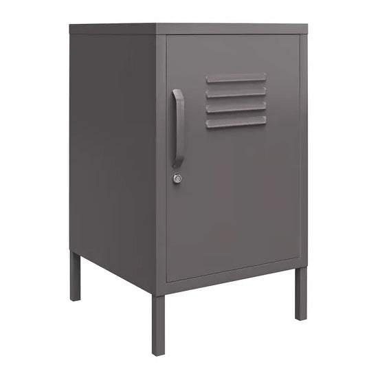 Bradford Metal Locker Storage Cabinet With 1 Door In Grey