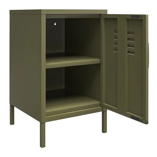 Bradford Metal Locker Storage Cabinet With 1 Door In Olive Green