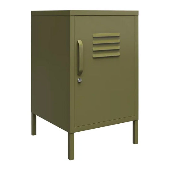 Bradford Metal Locker Storage Cabinet With 1 Door In Olive Green