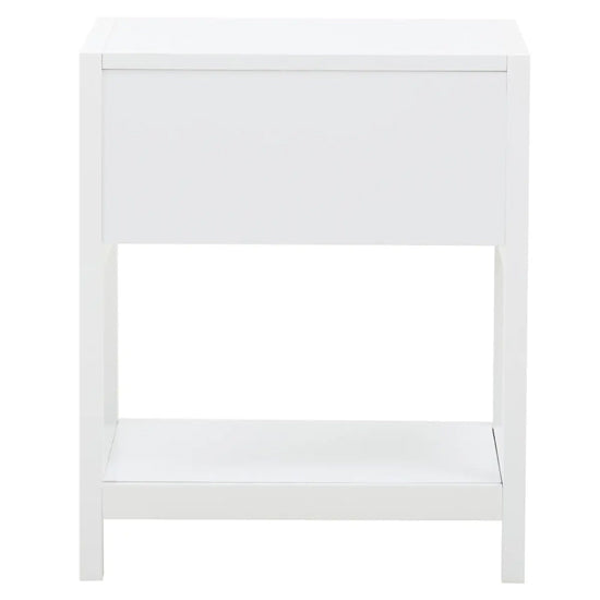 Sherman Wooden Side Table With 1 Drawer In White