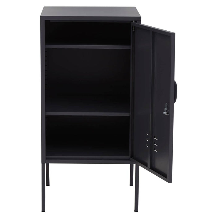 Academy Small Metal Locker With 1 Door In Black