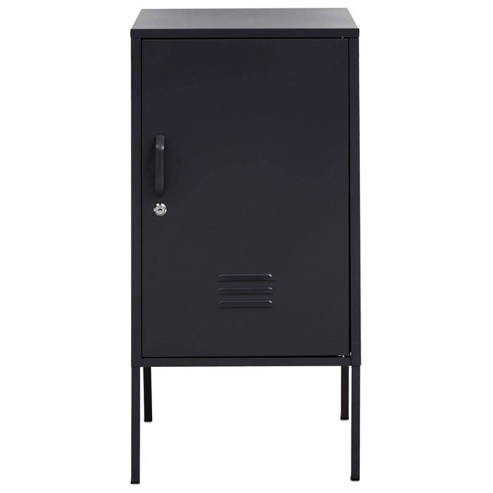 Academy Small Metal Locker With 1 Door In Black