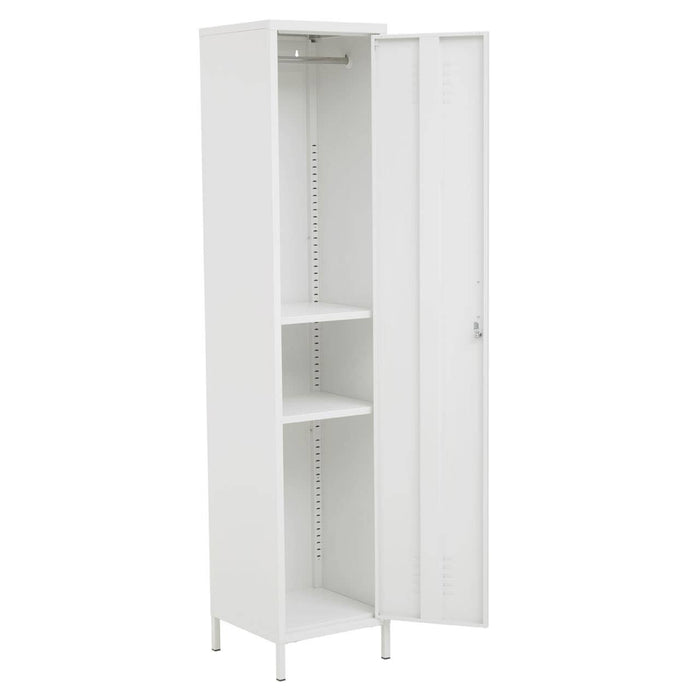 Academy Metal Locker With 1 Door In White