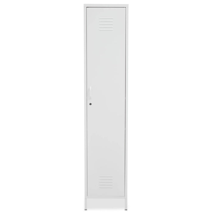 Academy Metal Locker With 1 Door In White