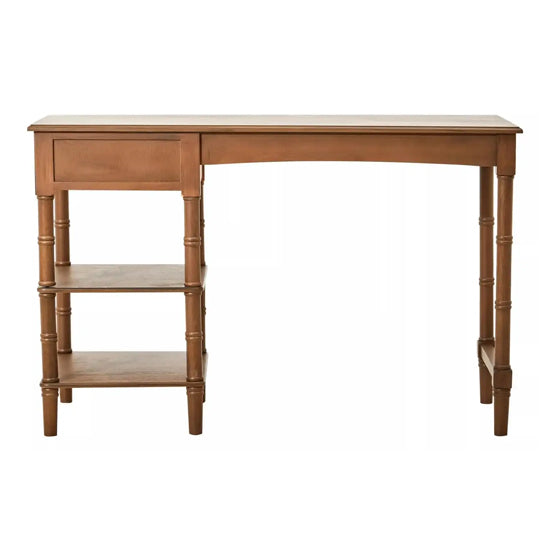 Heritage Natural Wooden Computer Desk In Brown