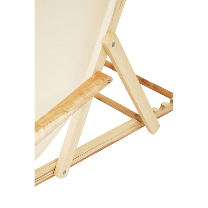 Beauport Oxford Fabric Lounger In Cream