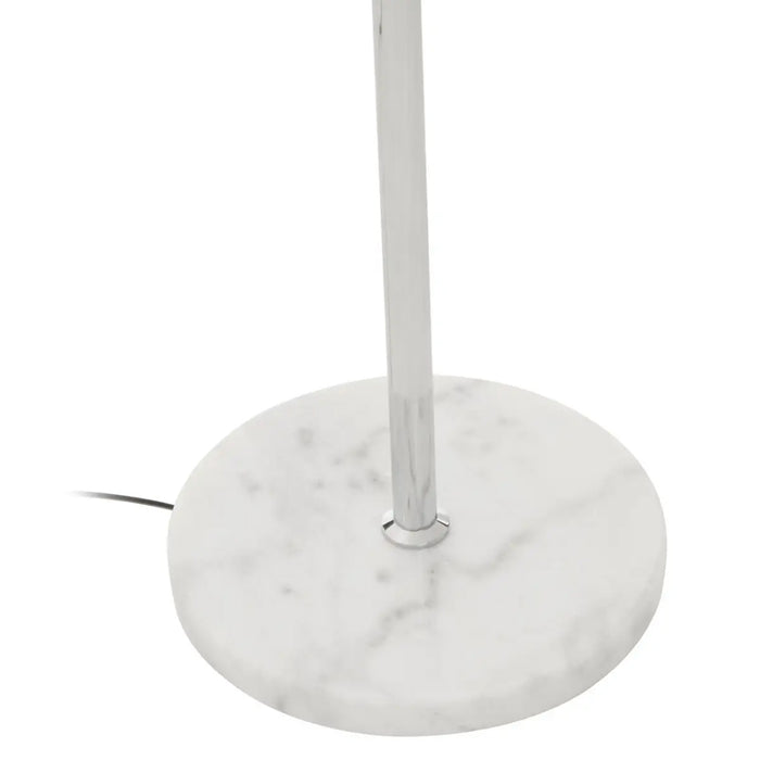 Revive Clear Glass Shade Floor Lamp In Chrome