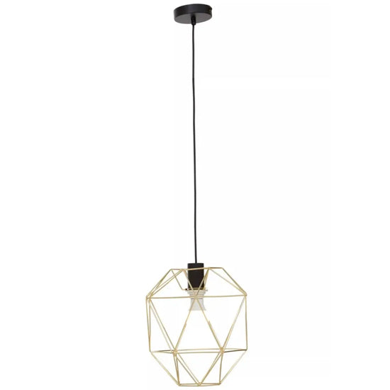 Wyra Ceiling Pendant Light In Champagne Gold