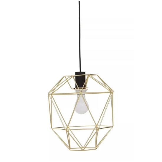 Wyra Ceiling Pendant Light In Champagne Gold