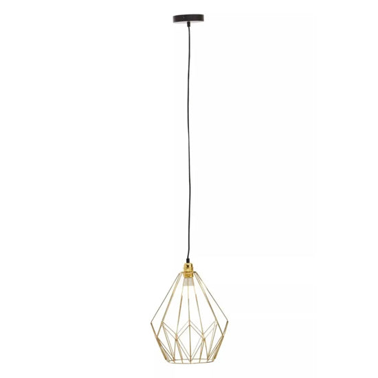 Wyra Ceiling Pendant Light With Champagne Gold Frame