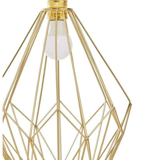 Wyra Ceiling Pendant Light With Champagne Gold Frame