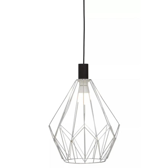 Wyra Ceiling Pendant Light With Chrome Frame