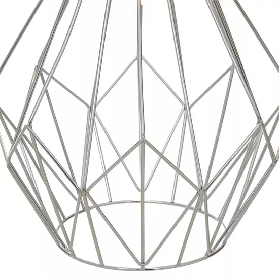 Wyra Ceiling Pendant Light With Chrome Frame