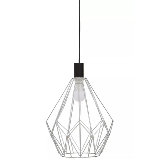 Wyra Ceiling Pendant Light With Chrome Frame