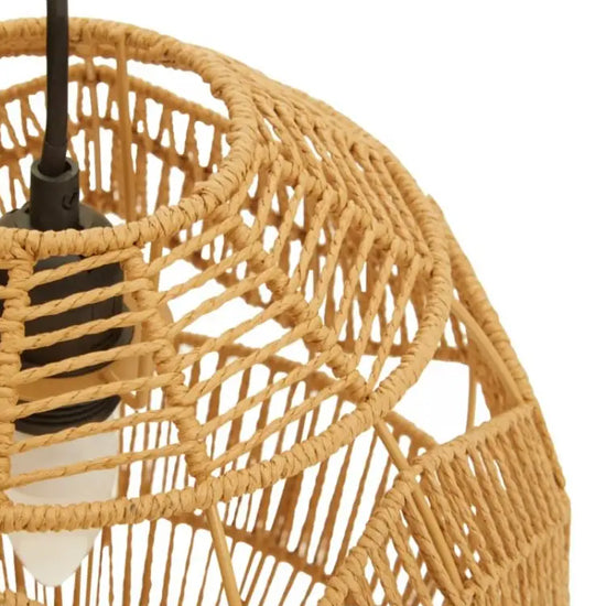 Jaya Paper Rope Shade Ceiling Pendant Light In Natural