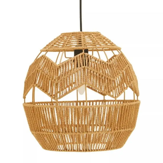 Jaya Paper Rope Shade Ceiling Pendant Light In Natural