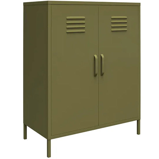 Bradford Metal Storage Cabinet Tall In 2 Doors In Olive Green