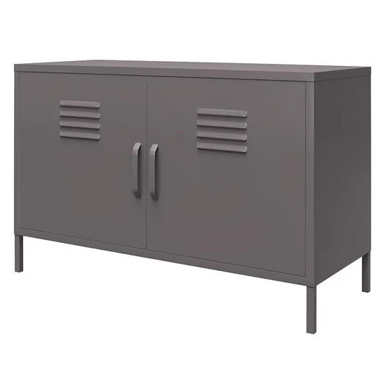 Bradford Metal Storage Cabinet Wide In 2 Doors In Grey