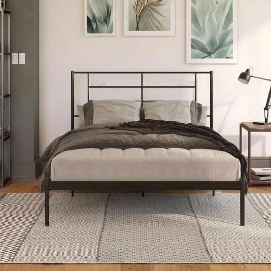 Jenson Metal Double Bed In Black