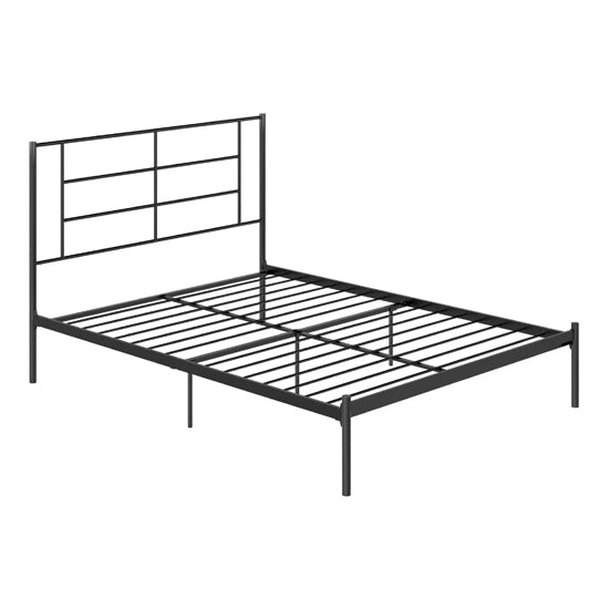 Jenson Metal Double Bed In Black