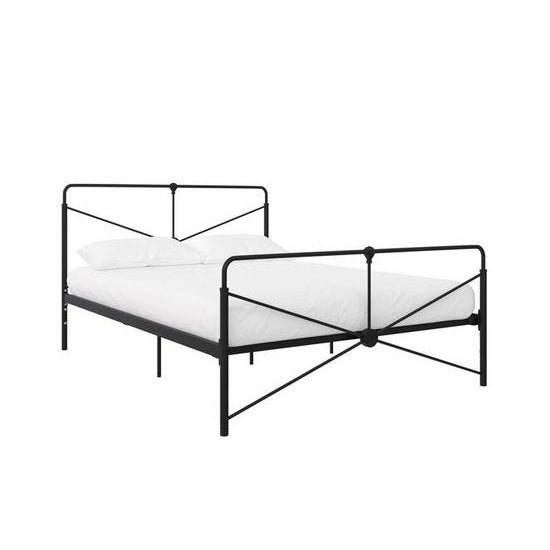 Leopold Metal Double Bed In Black