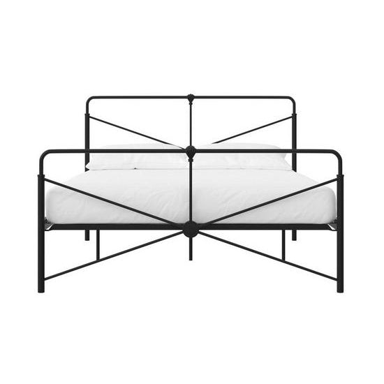 Leopold Metal Double Bed In Black