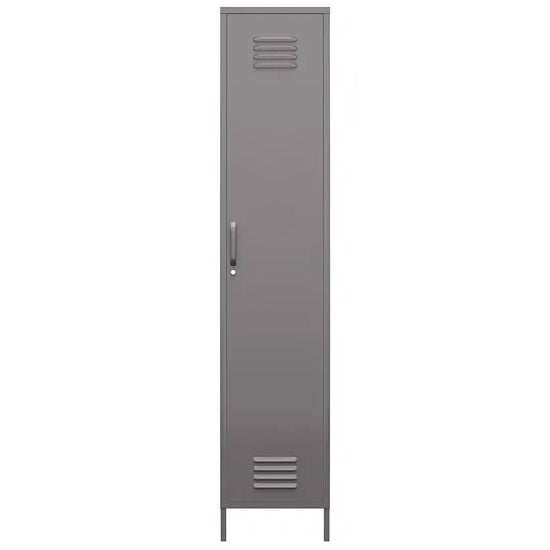 Bradford Metal Storage Cabinet Tall With 1 Door In Grey