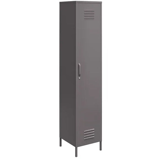 Bradford Metal Storage Cabinet Tall With 1 Door In Grey