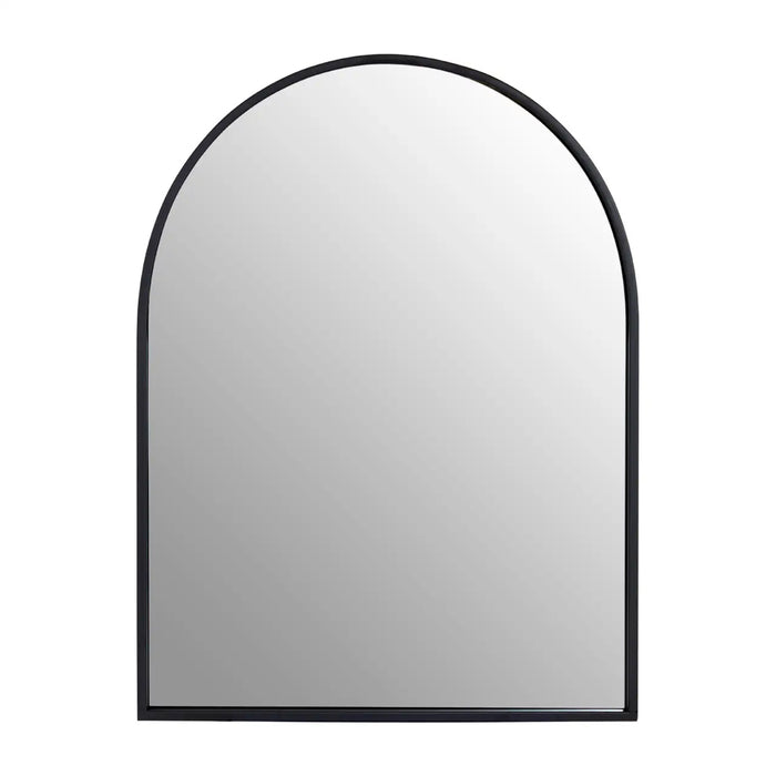 Trento Large Wall Mirror With Black Metal Frame