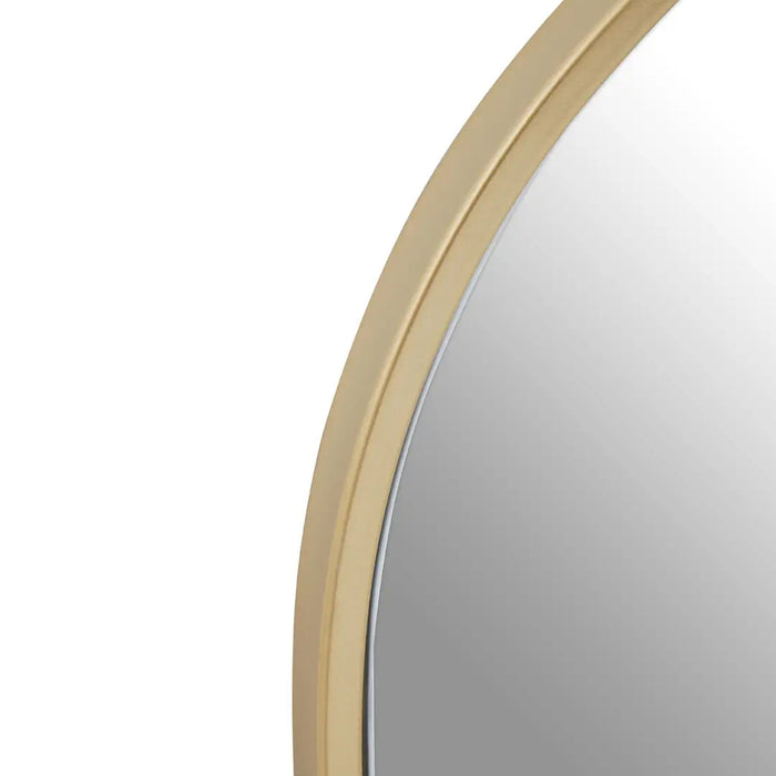 Trento Large Wall Mirror With Gold Metal Frame