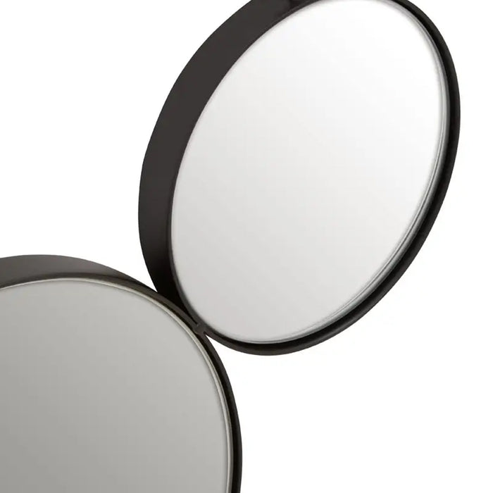 Trento Black Multi Circle Wall Mirror With Touch Of Whimsical Accent