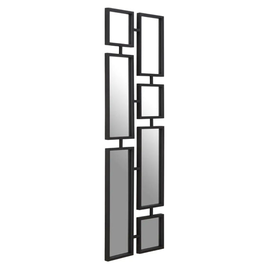 Beauly Metal Wall Mirror In Black