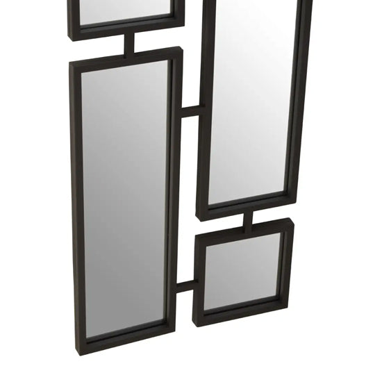 Beauly Metal Wall Mirror In Black