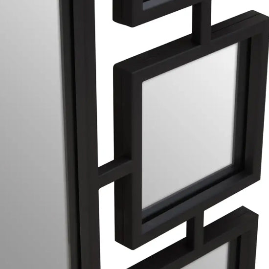 Beauly Metal Wall Mirror In Black