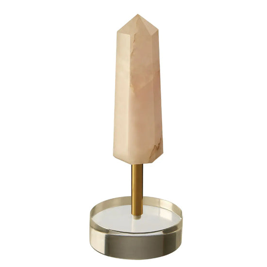 Bowerbird Small Stone Obelisk Sculpture In Silver And Gold