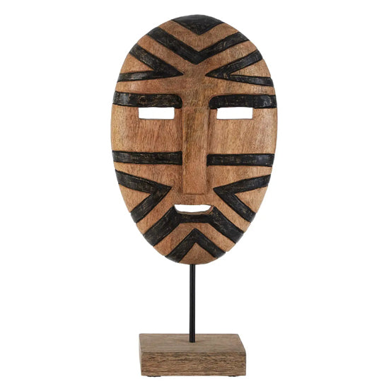 Bantu Small Mango Wood Tribal Sculpture In Oak