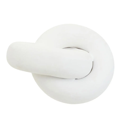 Tundra Earthenware Knot Sculpture In White