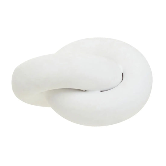 Tundra Earthenware Knot Sculpture In White