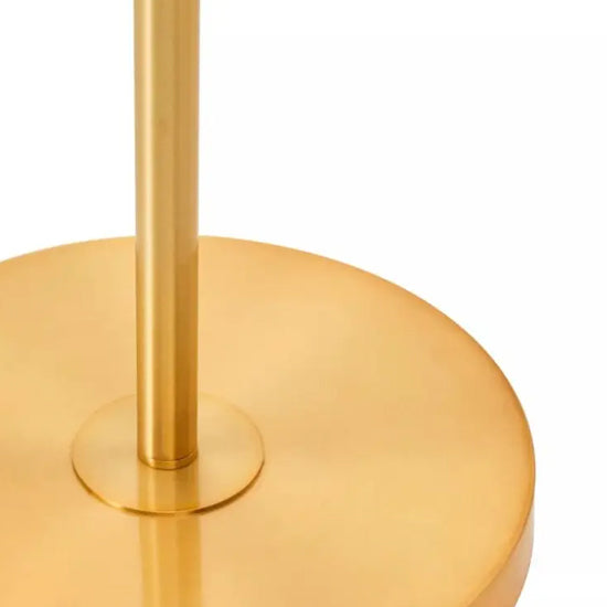 Hutchinson Clear Crystal Floor Lamp With Gold Metal Base